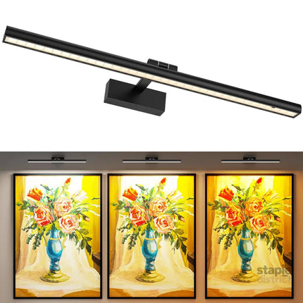 Wireless Picture Lights for Wall Battery Operated Wall Light for Painting Rechargeable CCT Rotatable Art Gallery Light