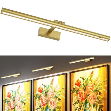 Wireless Picture Lights for Wall Battery Operated Wall Light for Painting Rechargeable CCT Rotatable Art Gallery Light
