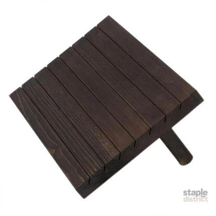 Wooden Earrings and Studs Display Rack Jewellery Organizer Stand 7 Slots Storage - Beige - Fashion > Women’s Fashion >