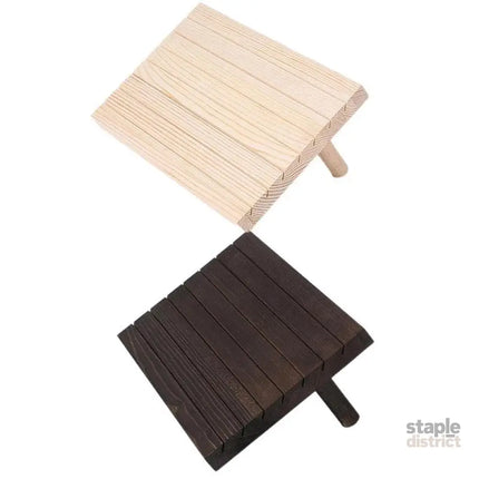 Wooden Earrings and Studs Display Rack Jewellery Organizer Stand 7 Slots Storage - Beige - Fashion > Women’s Fashion >