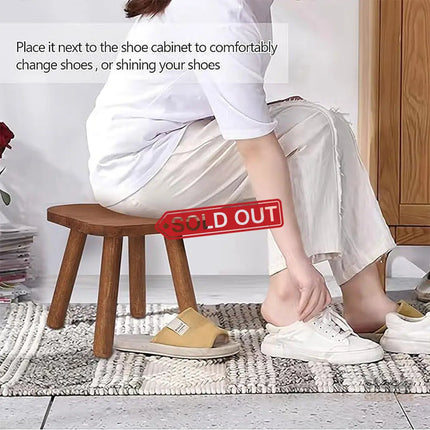 Wooden Short Stool Living Room Shoe Changing Stool Home Furniture Seat - Baby & Kids > Kid’s Furniture > Kid’s Tables
