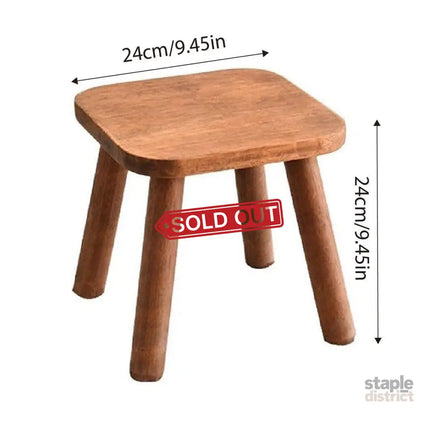Wooden Short Stool Living Room Shoe Changing Stool Home Furniture Seat - Baby & Kids > Kid’s Furniture > Kid’s Tables