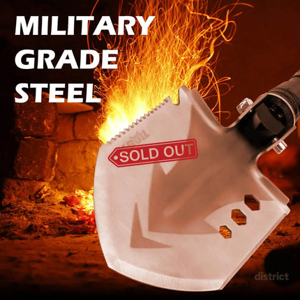 X-BULL Folding Shovel Outdoor Camping Survival Tools Multifunction Military - Auto Accessories > 4WD & Recovery > 4WD