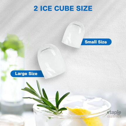 X-BULL Ice Maker Machine Commercial Portable Ice Cube 2.2L Home Bar Benchtop Black - Appliances > Kitchen Appliances >
