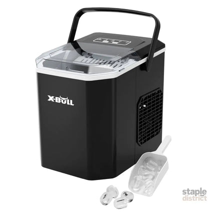 X-BULL Ice Maker Machine Commercial Portable Ice Cube 2.2L Home Bar Benchtop Black - Appliances > Kitchen Appliances >