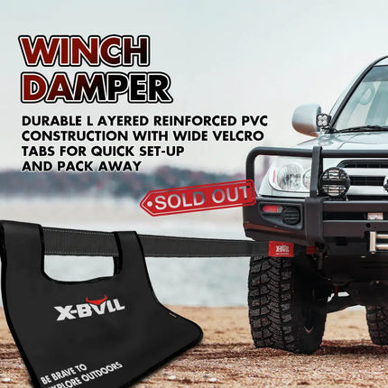 X-BULL Recovery Kit Kinetic Recovery Rope With Hitch Receiver 5T Recovery Receiver - Auto Accessories > 4WD & Recovery