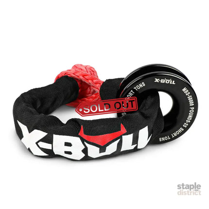 X-BULL Recovery Ring Soft Shackle Kit Snatch Block Pulley Rope Snatch Ring 4WD - Auto Accessories > 4WD & Recovery >