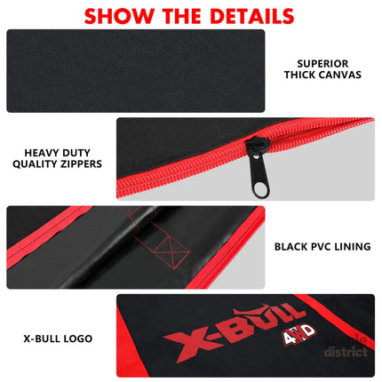 X-BULL Recovery tracks Carry Bag 4x4 Extraction Tred Bag Black - Auto Accessories > 4WD & Recovery > 4WD Recovery Tools