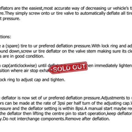 X-BULL Tyre Deflators Brass Air Deflator 0-60 PSI Tire Valve Core Tool Automatic - Auto Accessories > 4WD & Recovery >
