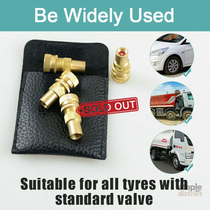 X-BULL Tyre Deflators Brass Air Deflator 0-60 PSI Tire Valve Core Tool Automatic - Auto Accessories > 4WD & Recovery >