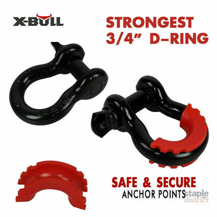 X-BULL Winch Recovery Kit 11PCS 4WD 4x4 Pack Off Road Snatch Strap Essential - Auto Accessories > 4WD & Recovery > 4WD