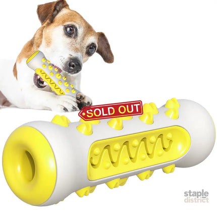 Yellow Dog Toothbrush Toy-1962324913650012160