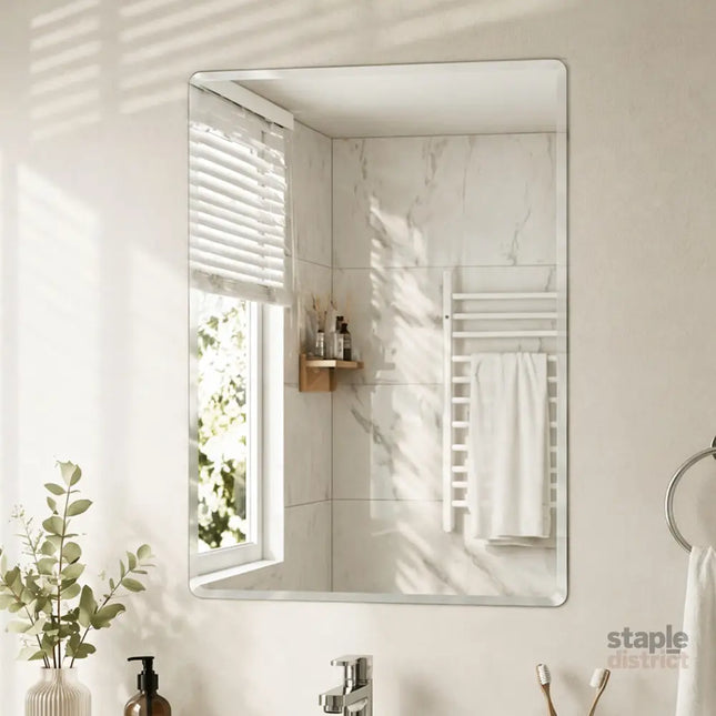 Yezi Wall Vanity Mirror Decorative Bathroom HD Glass Anti-explosion Frameless-2050059009041502214