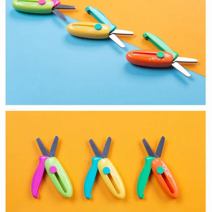 YPlus Cuckoo Spring-Action pocket Scissors-2018816603277365255