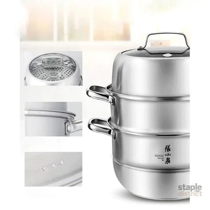 Zhang Xiao Quan 28cm 3-Tier Steamer - Appliances > Kitchen Appliances > Rice Cookers & Steamers