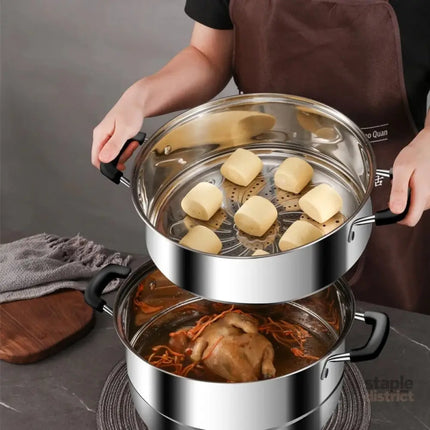 Zhang Xiao Quan 28cm 3-Tier Steamer - Appliances > Kitchen Appliances > Rice Cookers & Steamers