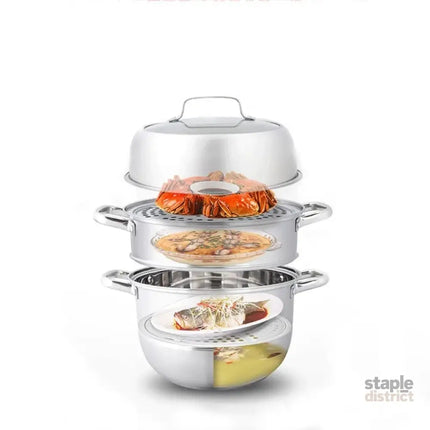 Zhang Xiao Quan 28cm 3-Tier Steamer - Appliances > Kitchen Appliances > Rice Cookers & Steamers