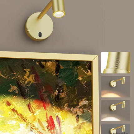 Zoomable Picture Light for Wall Battery Operated Art Light for Paintings CCT Dimmable Spotlight for Wall Art Wall Light